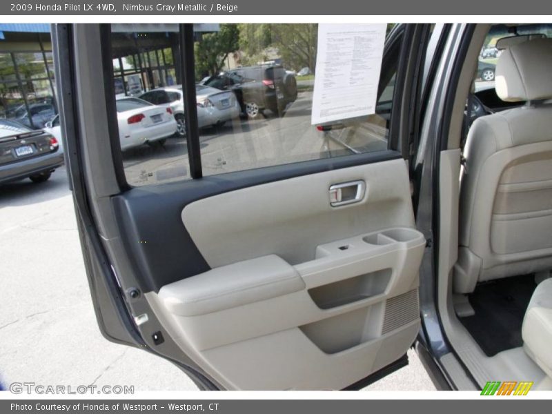 Nimbus Gray Metallic / Beige 2009 Honda Pilot LX 4WD