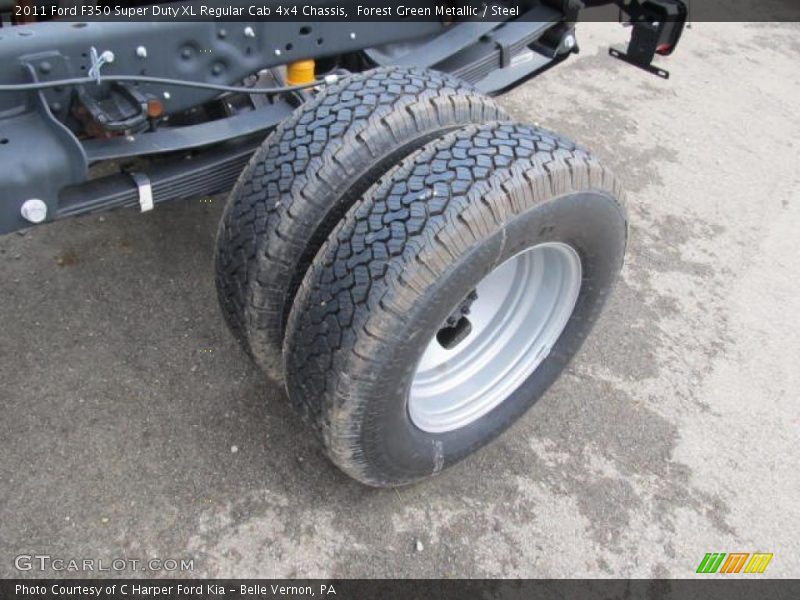 Forest Green Metallic / Steel 2011 Ford F350 Super Duty XL Regular Cab 4x4 Chassis