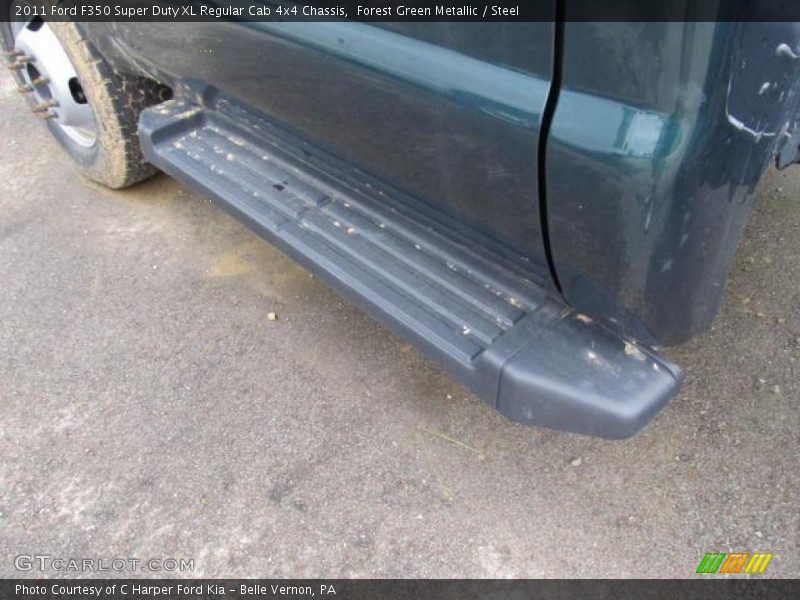 Forest Green Metallic / Steel 2011 Ford F350 Super Duty XL Regular Cab 4x4 Chassis