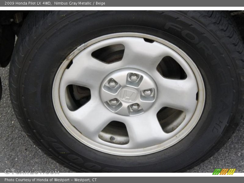 Nimbus Gray Metallic / Beige 2009 Honda Pilot LX 4WD