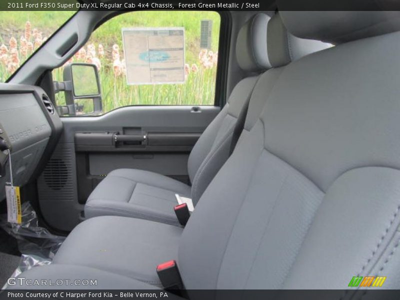Forest Green Metallic / Steel 2011 Ford F350 Super Duty XL Regular Cab 4x4 Chassis