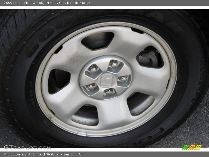 Nimbus Gray Metallic / Beige 2009 Honda Pilot LX 4WD