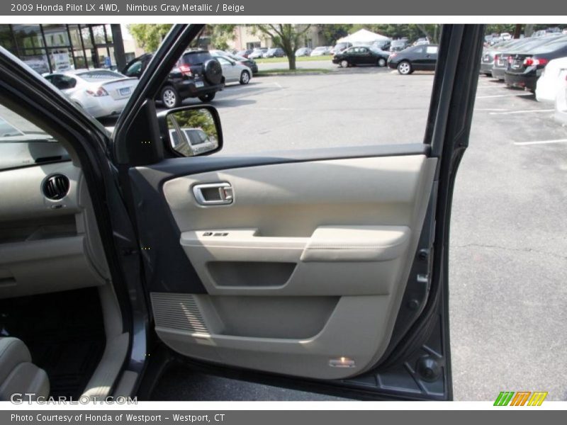 Nimbus Gray Metallic / Beige 2009 Honda Pilot LX 4WD