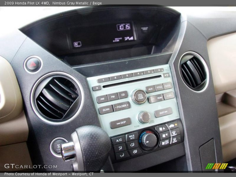 Nimbus Gray Metallic / Beige 2009 Honda Pilot LX 4WD