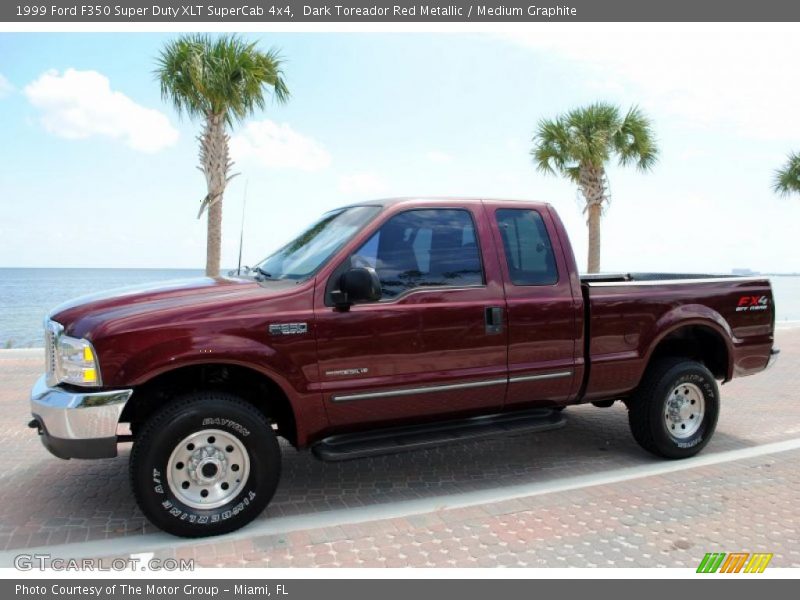  1999 F350 Super Duty XLT SuperCab 4x4 Dark Toreador Red Metallic