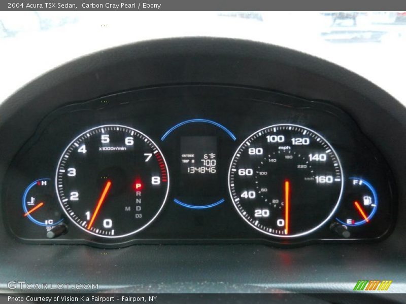 Carbon Gray Pearl / Ebony 2004 Acura TSX Sedan
