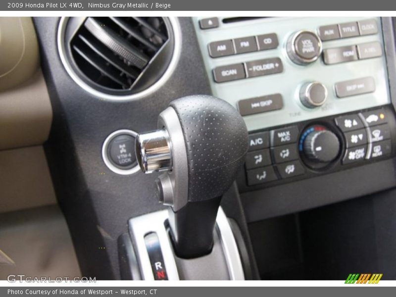 Nimbus Gray Metallic / Beige 2009 Honda Pilot LX 4WD