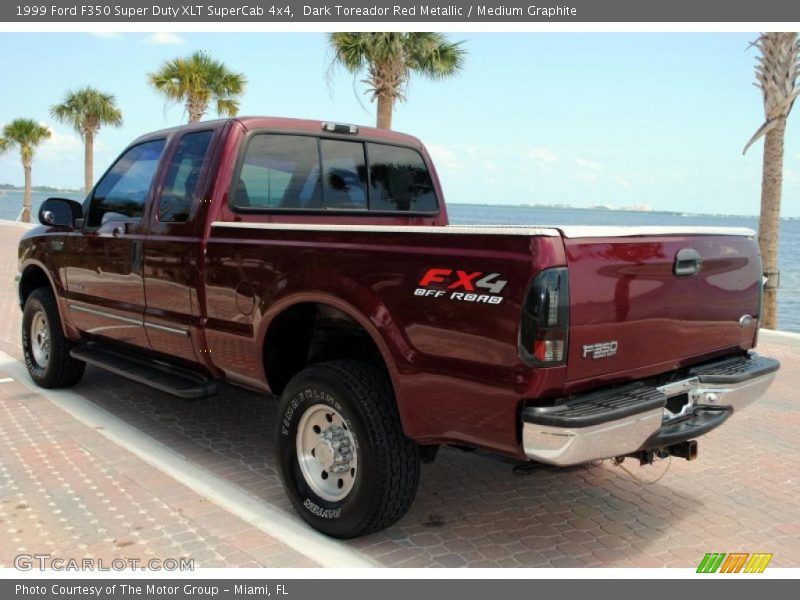 Dark Toreador Red Metallic / Medium Graphite 1999 Ford F350 Super Duty XLT SuperCab 4x4