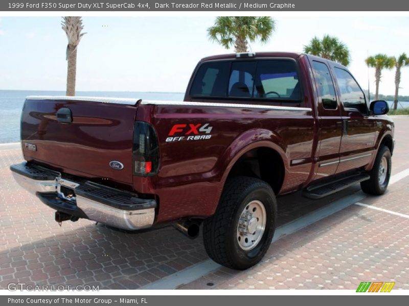 Dark Toreador Red Metallic / Medium Graphite 1999 Ford F350 Super Duty XLT SuperCab 4x4