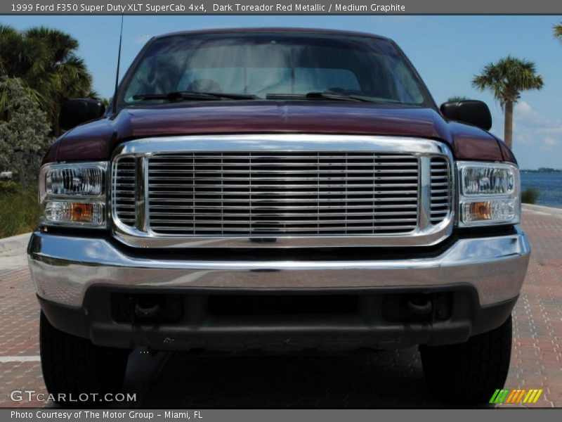 Dark Toreador Red Metallic / Medium Graphite 1999 Ford F350 Super Duty XLT SuperCab 4x4