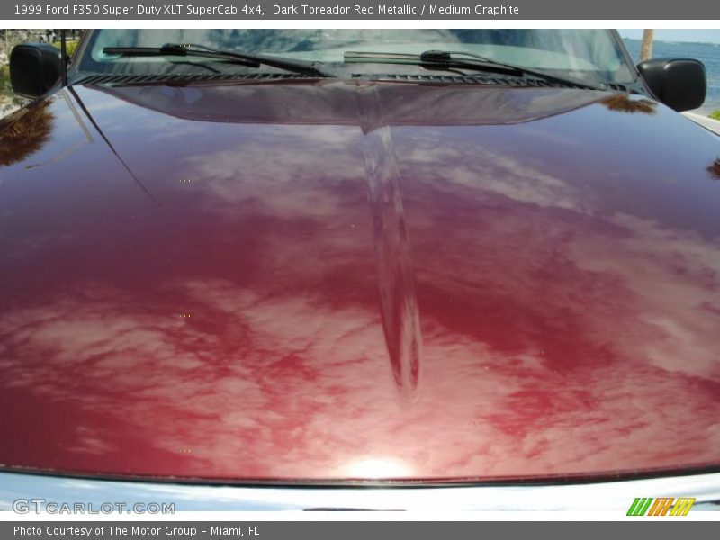 Dark Toreador Red Metallic / Medium Graphite 1999 Ford F350 Super Duty XLT SuperCab 4x4