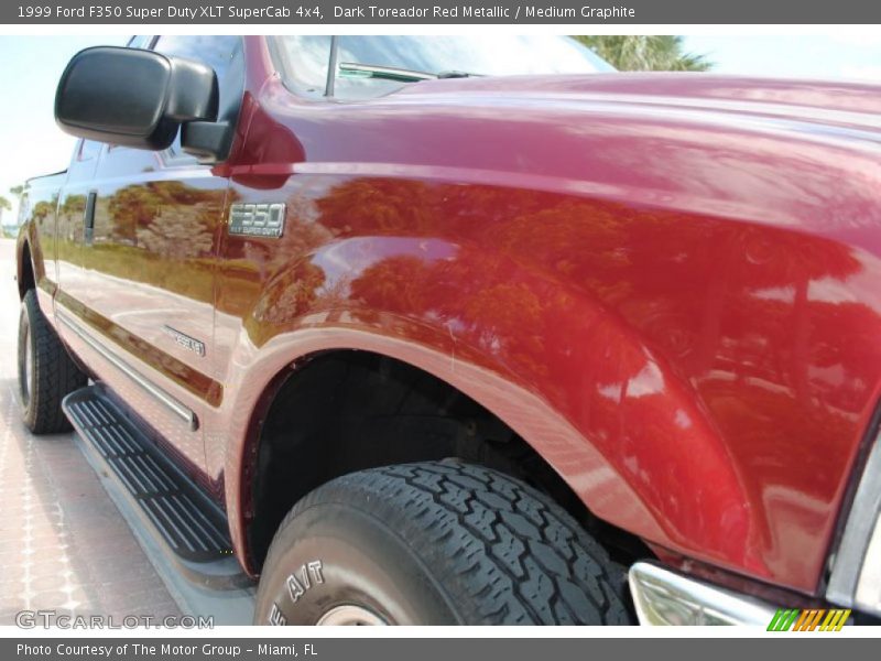 Dark Toreador Red Metallic / Medium Graphite 1999 Ford F350 Super Duty XLT SuperCab 4x4