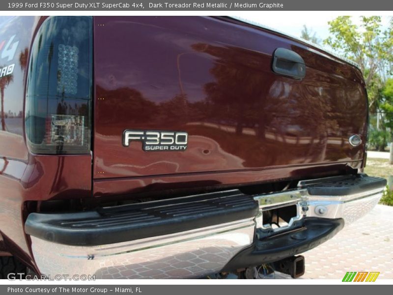 Dark Toreador Red Metallic / Medium Graphite 1999 Ford F350 Super Duty XLT SuperCab 4x4