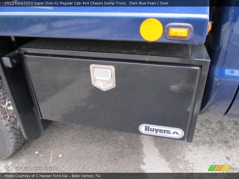 Dark Blue Pearl / Steel 2011 Ford F350 Super Duty XL Regular Cab 4x4 Chassis Dump Truck
