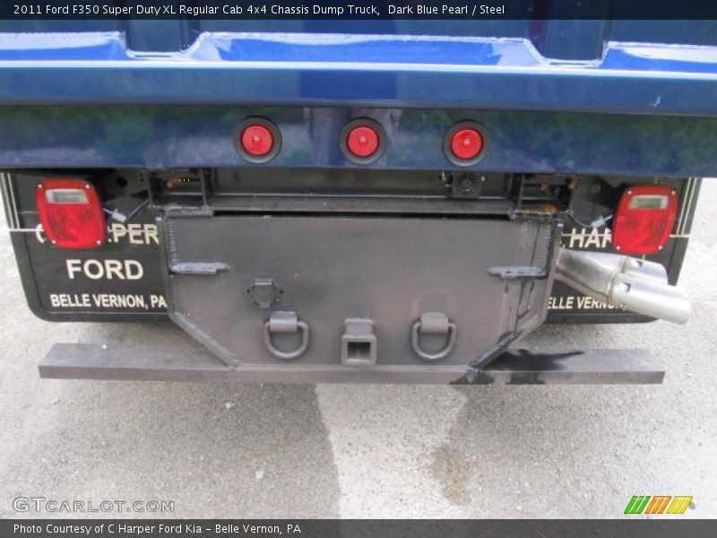 Dark Blue Pearl / Steel 2011 Ford F350 Super Duty XL Regular Cab 4x4 Chassis Dump Truck