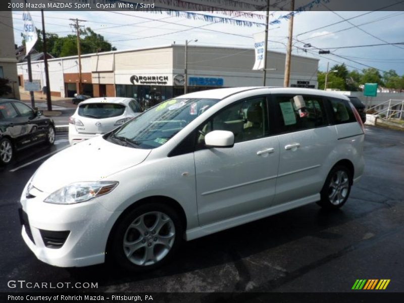 Crystal White / Sand 2008 Mazda MAZDA5 Sport