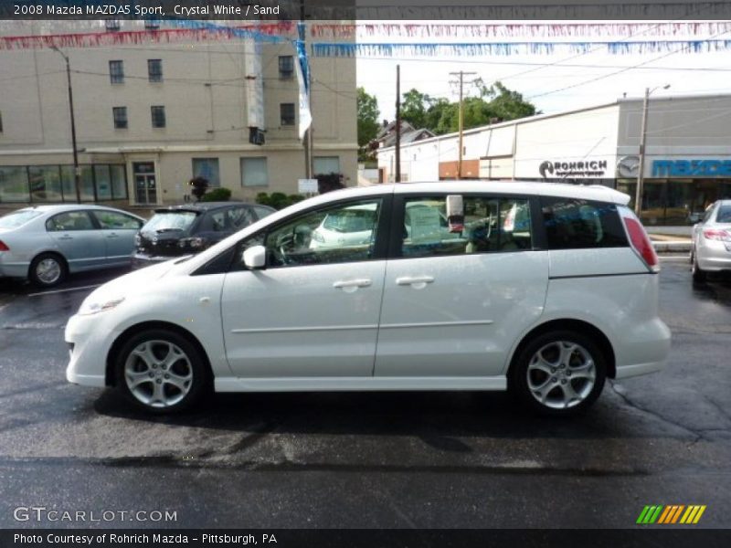 Crystal White / Sand 2008 Mazda MAZDA5 Sport