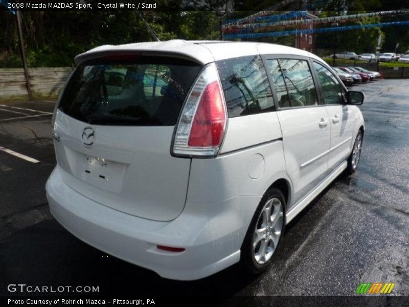 Crystal White / Sand 2008 Mazda MAZDA5 Sport