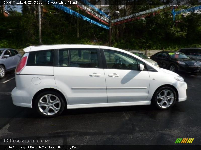 Crystal White / Sand 2008 Mazda MAZDA5 Sport