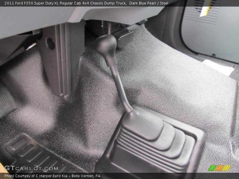 Dark Blue Pearl / Steel 2011 Ford F350 Super Duty XL Regular Cab 4x4 Chassis Dump Truck