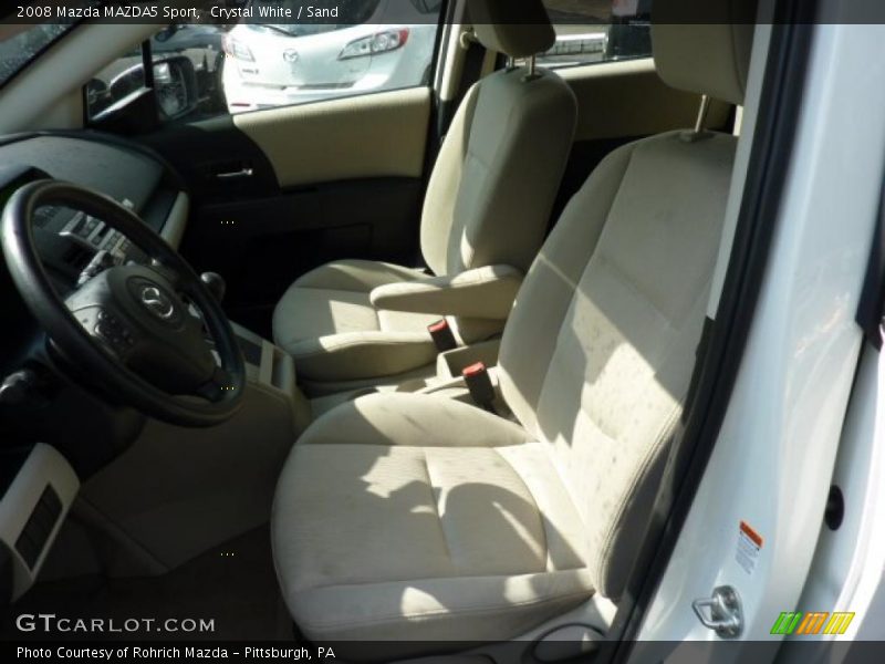 Crystal White / Sand 2008 Mazda MAZDA5 Sport