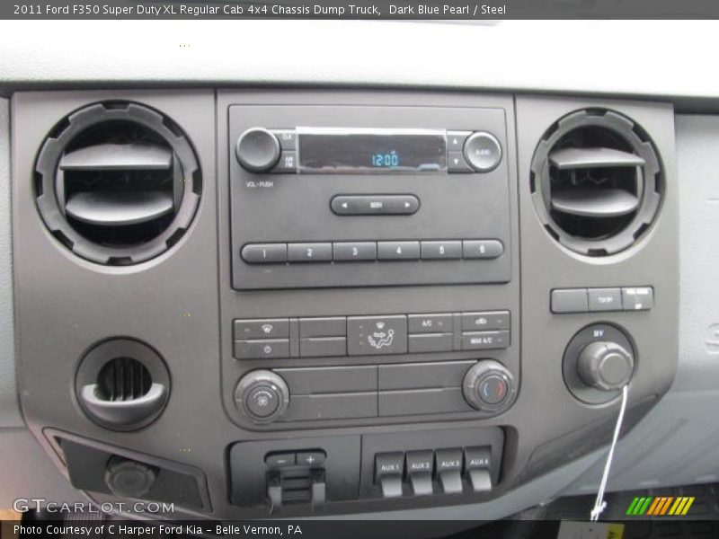 Controls of 2011 F350 Super Duty XL Regular Cab 4x4 Chassis Dump Truck