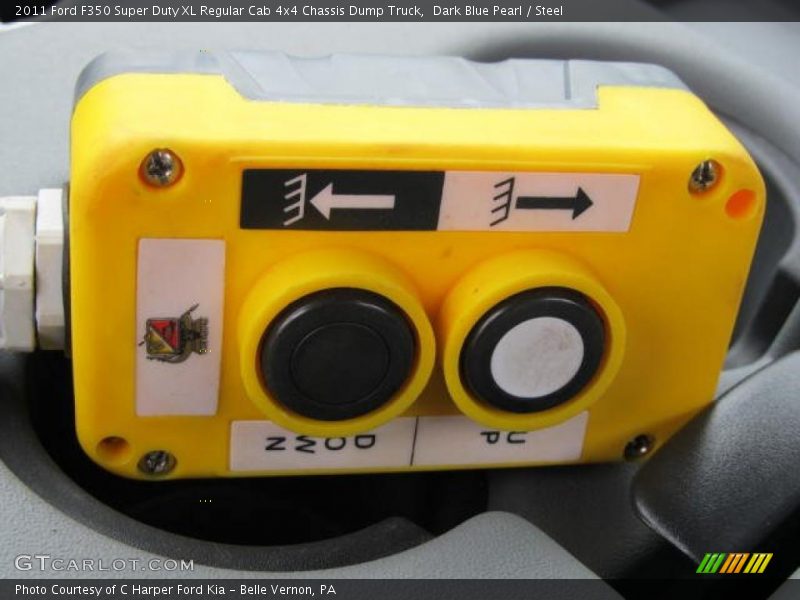Controls of 2011 F350 Super Duty XL Regular Cab 4x4 Chassis Dump Truck