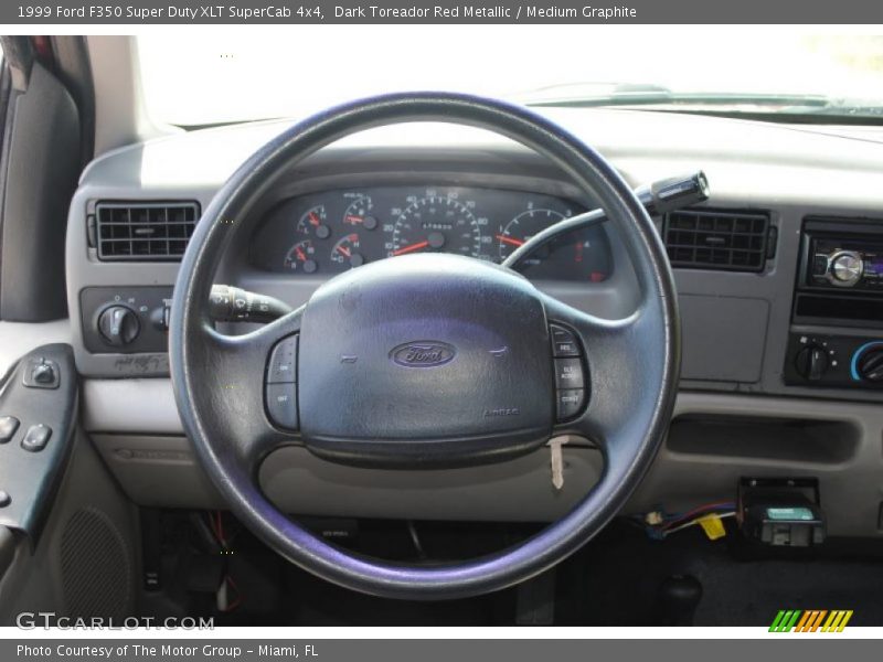 Dark Toreador Red Metallic / Medium Graphite 1999 Ford F350 Super Duty XLT SuperCab 4x4