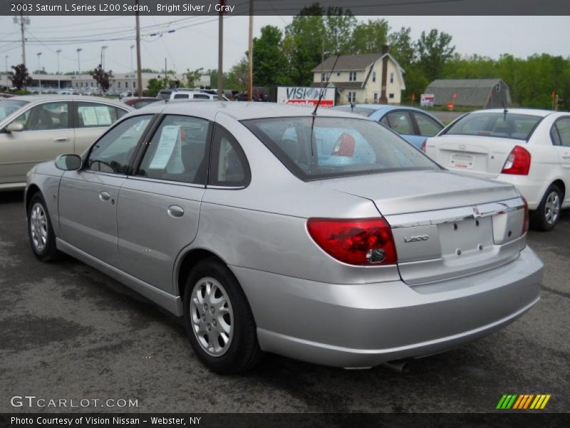 Bright Silver / Gray 2003 Saturn L Series L200 Sedan