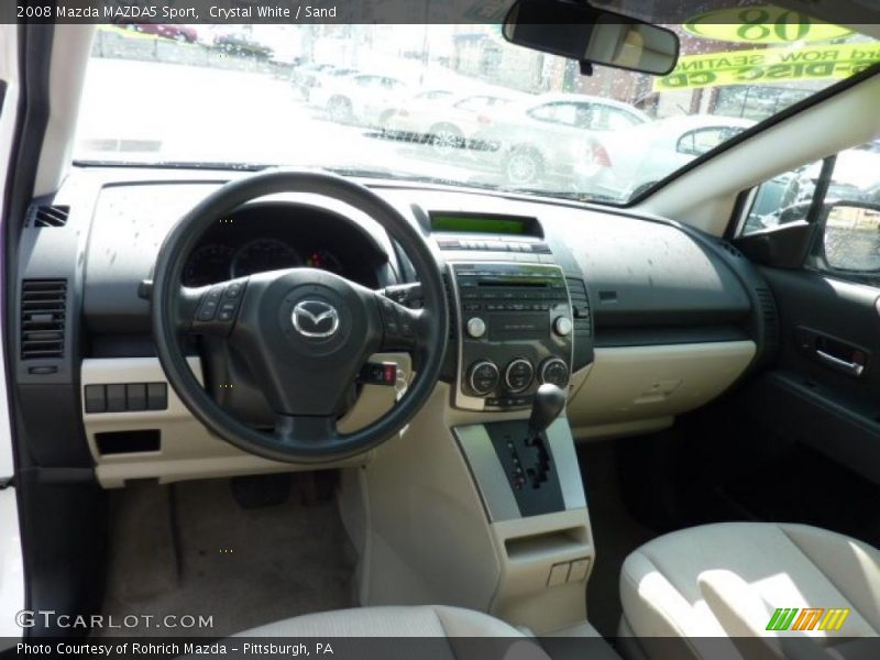 Crystal White / Sand 2008 Mazda MAZDA5 Sport