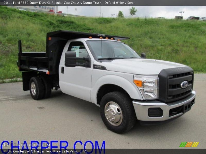 Oxford White / Steel 2011 Ford F350 Super Duty XL Regular Cab Chassis Dump Truck