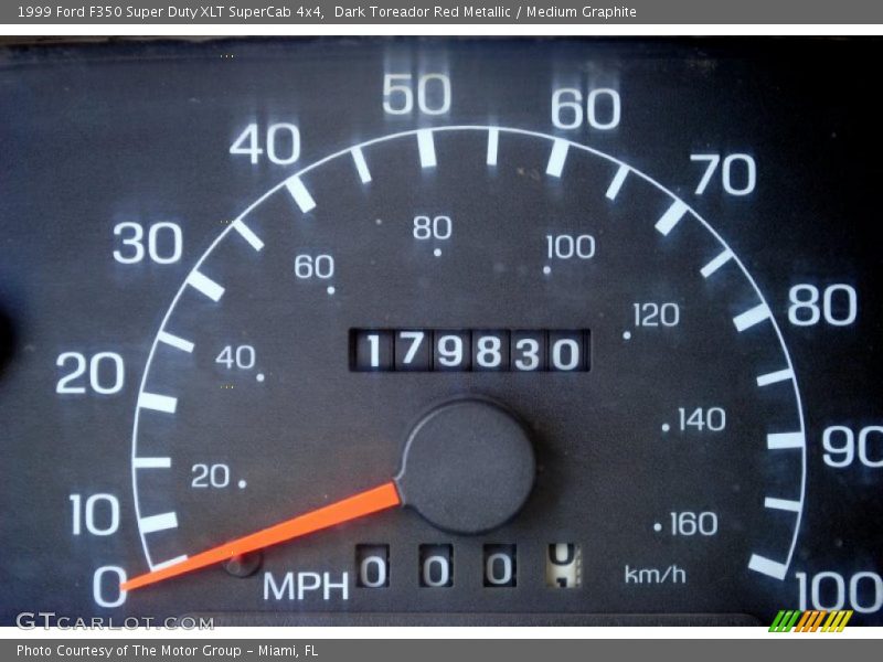Dark Toreador Red Metallic / Medium Graphite 1999 Ford F350 Super Duty XLT SuperCab 4x4