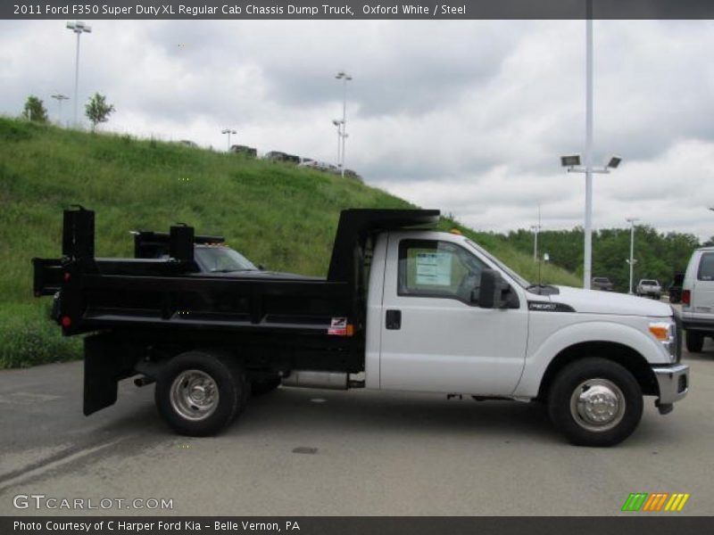  2011 F350 Super Duty XL Regular Cab Chassis Dump Truck Oxford White