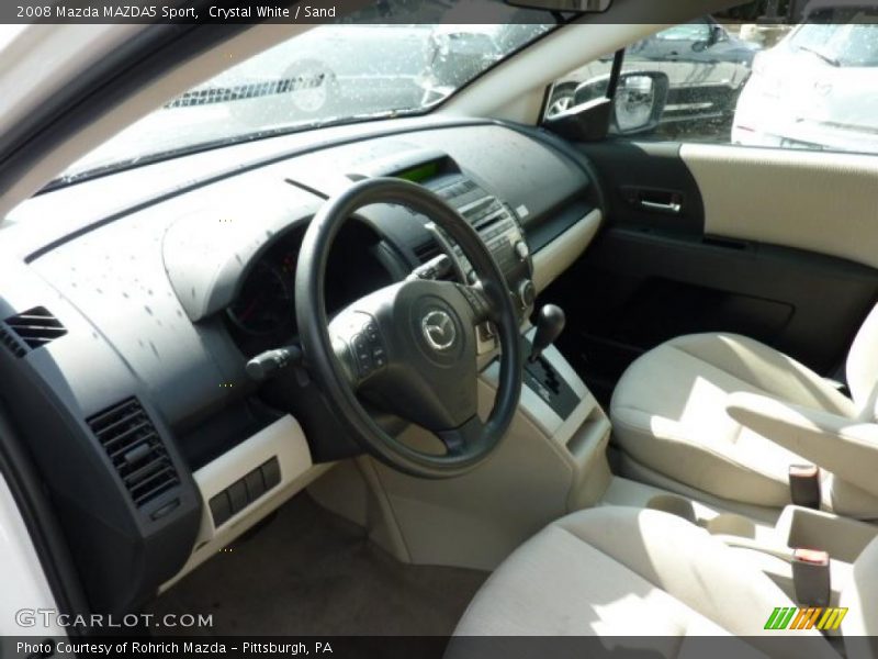 Crystal White / Sand 2008 Mazda MAZDA5 Sport