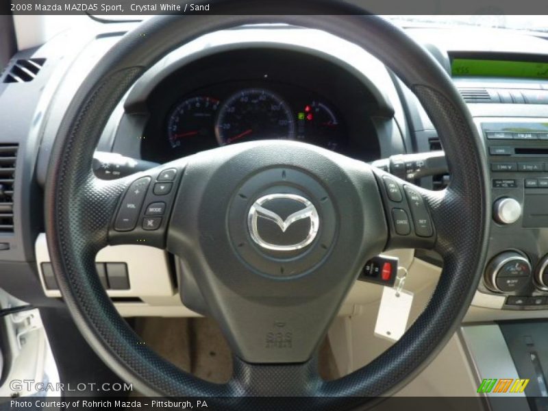 Crystal White / Sand 2008 Mazda MAZDA5 Sport