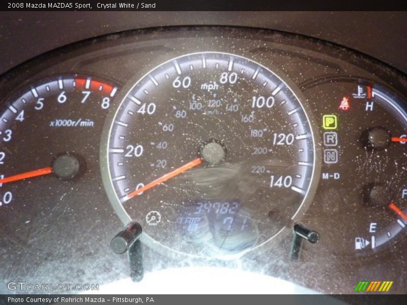 Crystal White / Sand 2008 Mazda MAZDA5 Sport