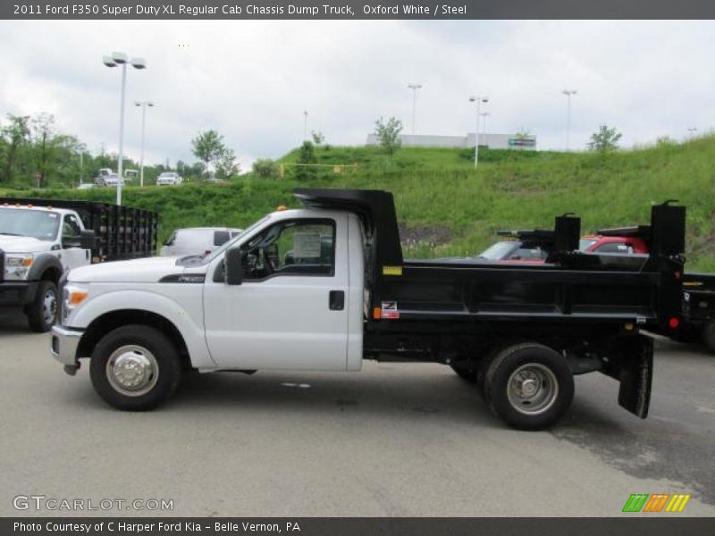 2011 F350 Super Duty XL Regular Cab Chassis Dump Truck Oxford White