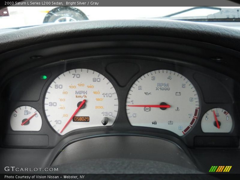 Bright Silver / Gray 2003 Saturn L Series L200 Sedan