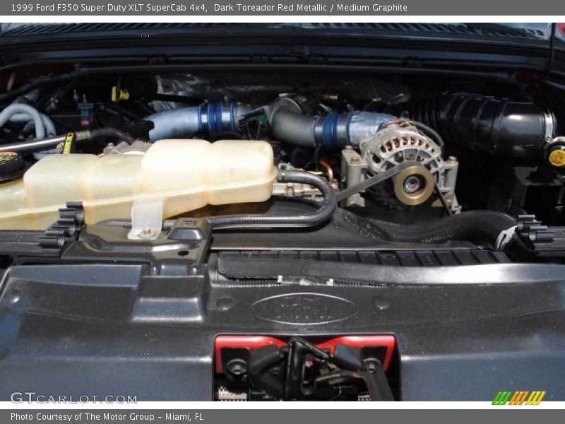 Dark Toreador Red Metallic / Medium Graphite 1999 Ford F350 Super Duty XLT SuperCab 4x4