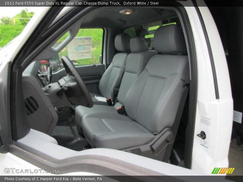  2011 F350 Super Duty XL Regular Cab Chassis Dump Truck Steel Interior