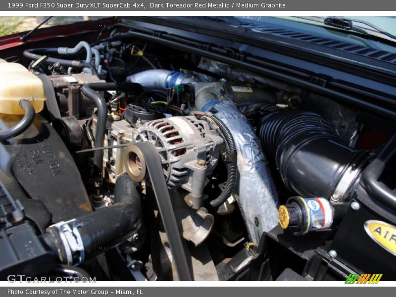 Dark Toreador Red Metallic / Medium Graphite 1999 Ford F350 Super Duty XLT SuperCab 4x4
