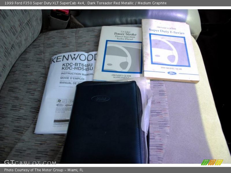 Dark Toreador Red Metallic / Medium Graphite 1999 Ford F350 Super Duty XLT SuperCab 4x4