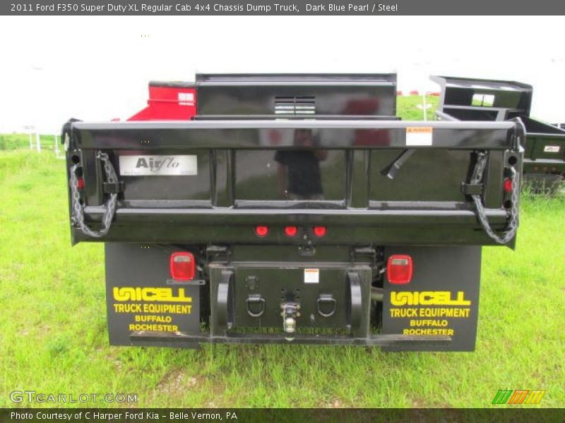 Dark Blue Pearl / Steel 2011 Ford F350 Super Duty XL Regular Cab 4x4 Chassis Dump Truck