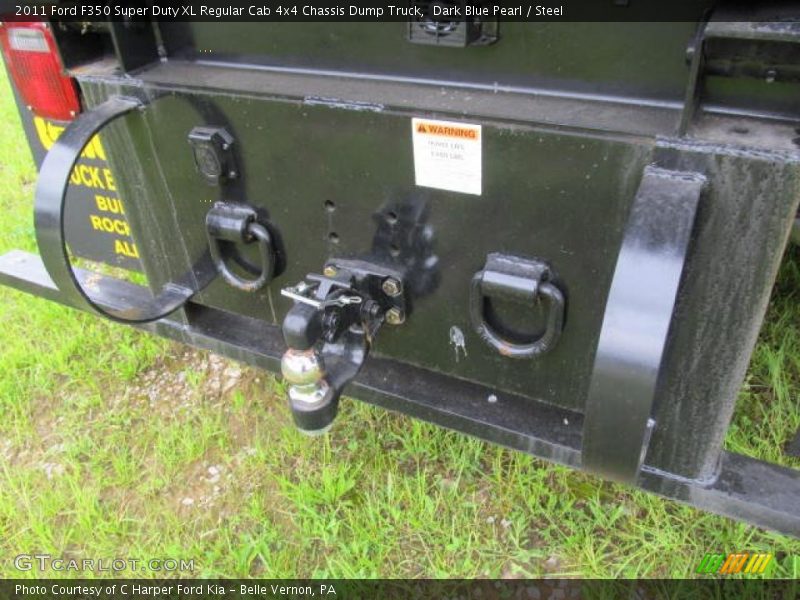 Dark Blue Pearl / Steel 2011 Ford F350 Super Duty XL Regular Cab 4x4 Chassis Dump Truck