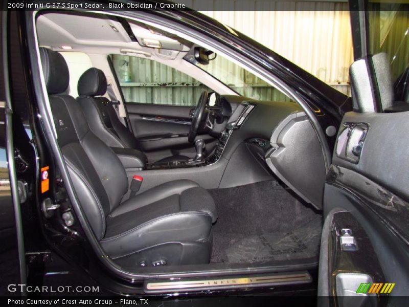 Black Obsidian / Graphite 2009 Infiniti G 37 S Sport Sedan