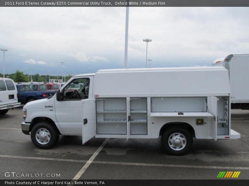  2011 E Series Cutaway E350 Commercial Utility Truck Oxford White