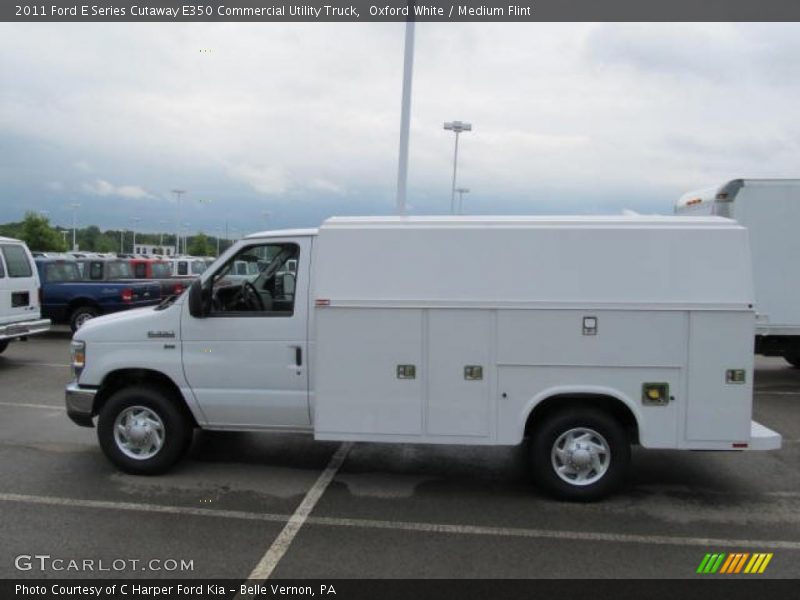 Oxford White / Medium Flint 2011 Ford E Series Cutaway E350 Commercial Utility Truck