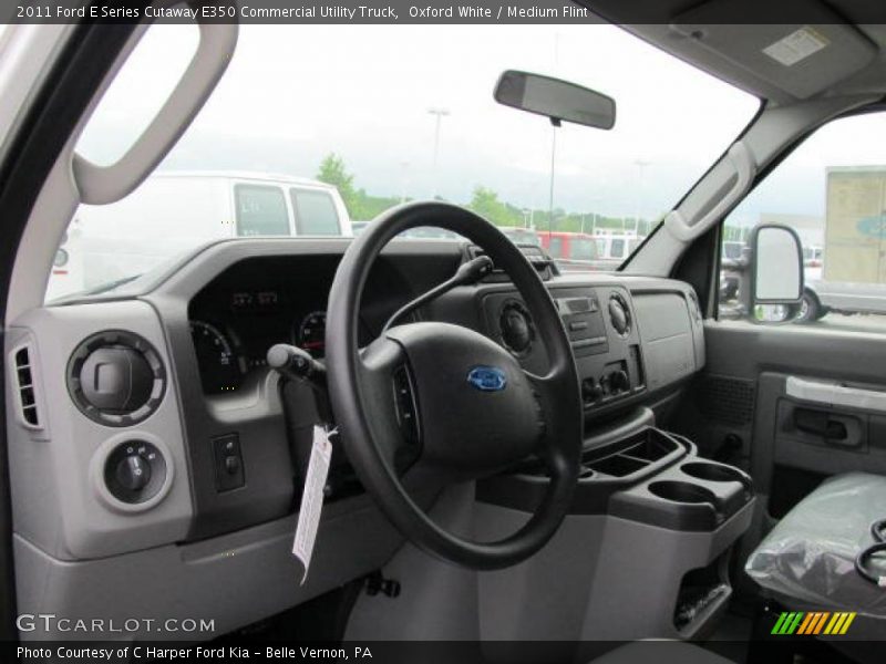  2011 E Series Cutaway E350 Commercial Utility Truck Medium Flint Interior