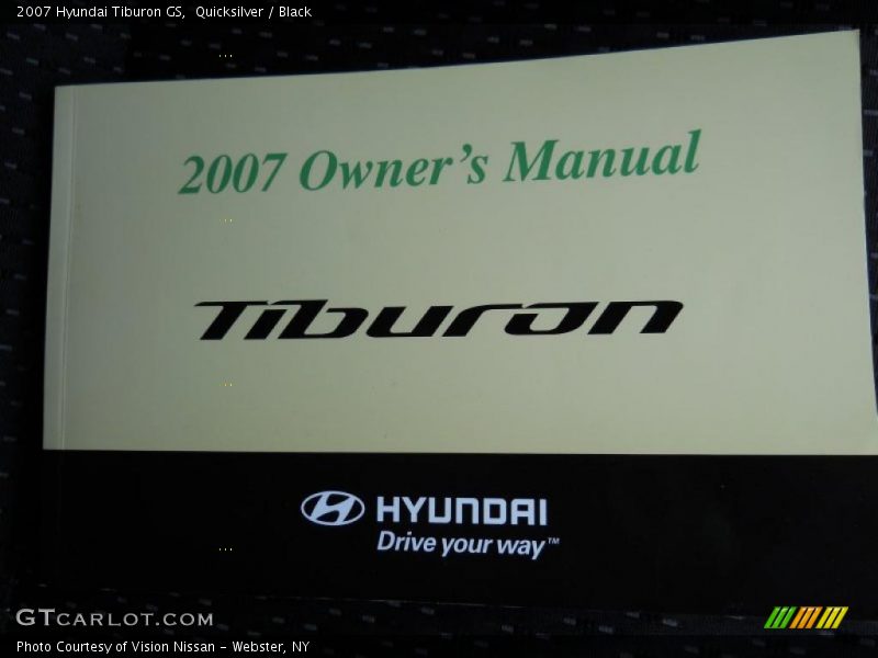 Quicksilver / Black 2007 Hyundai Tiburon GS