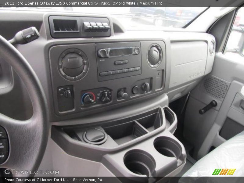 Oxford White / Medium Flint 2011 Ford E Series Cutaway E350 Commercial Utility Truck